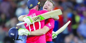Brilliant Hales, Buttler rout India