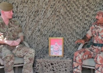 RAO Commander receives British Military Official
