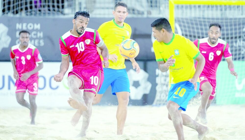 منتخب قدم الشاطئية يخسر من البرازيل ٦ / ٣