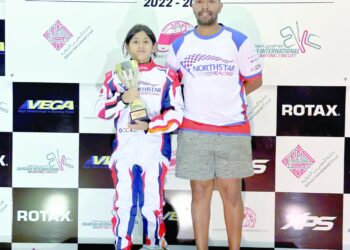 شونال وصيفا في الجولة الأولى لبطولة البحرين للكارتينج