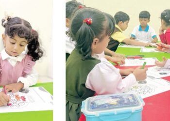 «أسبوع المعرفة والمفاجآت» في صور يقرب الأطفال من اللغة الإنجليزية