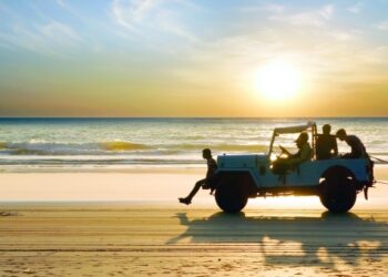 Brake on beach driving