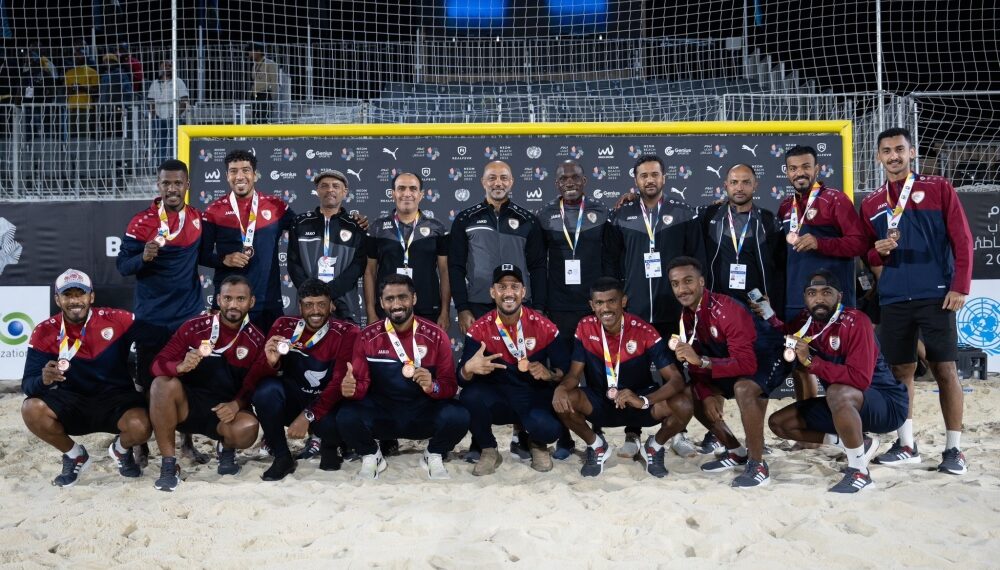 «شاطئية القدم» يتوج ببرونزية كأس نيوم الدولية 1 «شاطئية القدم» يتوج ببرونزية كأس نيوم الدولية