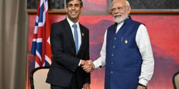 India's Modi and Britain's Sunak meet at G20