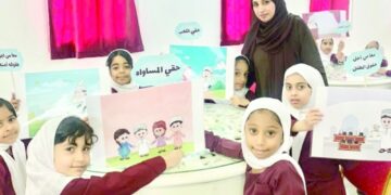 تعريف الأطفال في جنوب الباطنة بمبادئ حقوق الإنسان