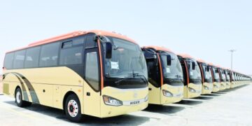 Made-in-Oman buses commute World Cup fans in Qatar