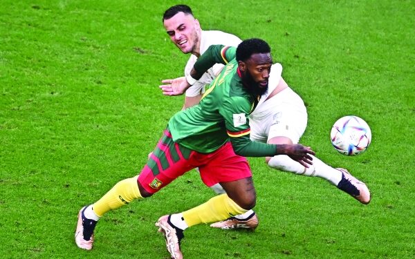 Cameroon fight back to draw thriller with Serbia