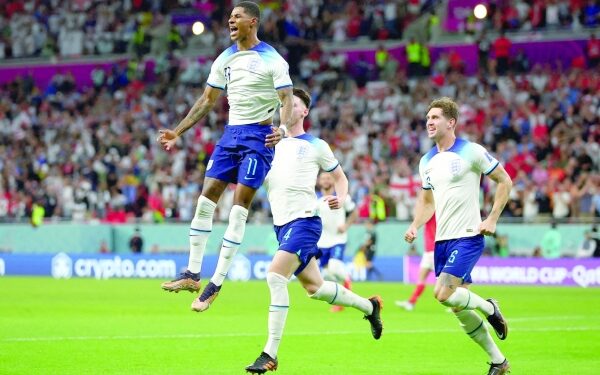 England roar into last 16 as Rashford scores twice in 3-0 Wales rout