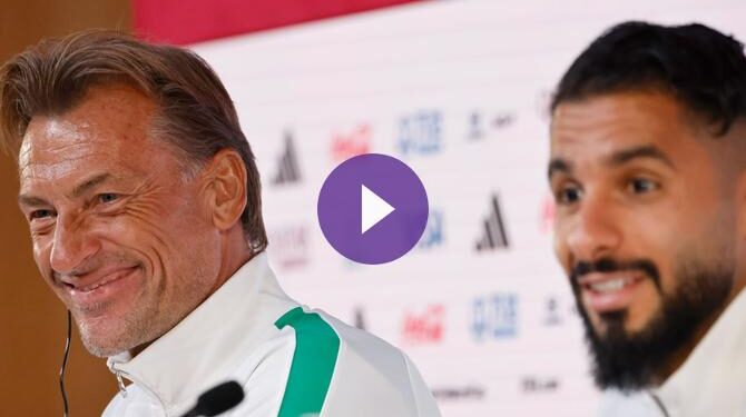 وقائع المؤتمر الصحفي لمنتخب السعودية قبل مواجهة بولندا