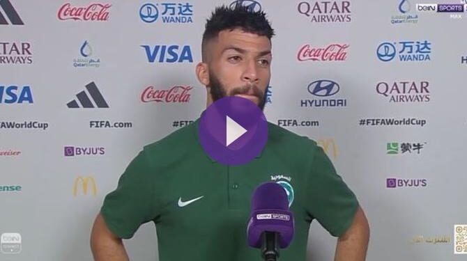 عبد الرحمن العبود يعد جماهير السعودية بالتعويض أمام المكسيك