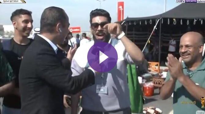 الجماهير السعودية تتوافد عبر منفذ أبو سمرة الحدودي