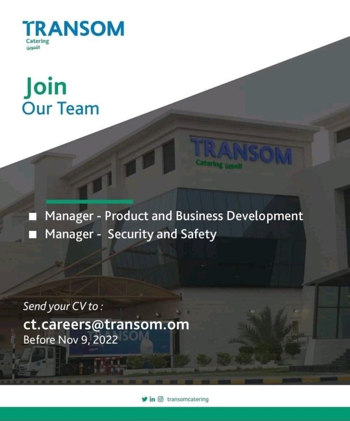 شركة ترانزم التموين تعلن وظائف شاغرة 2 IMG ٢٠٢٢١١٠٦ ١٧١٠٢٤