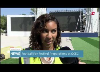 Football Fan Festival Preparations at OCEC