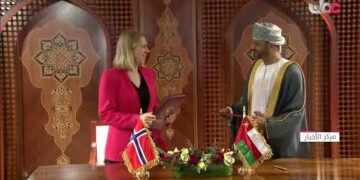 تجديد مذكرة التفاهم للمشاورات السياسيةبين سلطنة عمان والنرويج بلقاء وزير الخارجيةمع نظيرته النرويجية