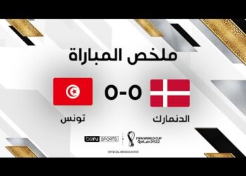 ملخص مباراة الدنمارك وتونس | التعادل السلبي يحسم مواجهة الدنمارك وتونس