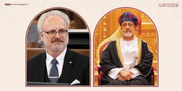 جلالةُ السُّلطان يهنئ رئيس جمهورية لاتفيا