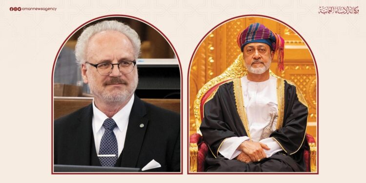 جلالةُ السُّلطان يهنئ رئيس جمهورية لاتفيا