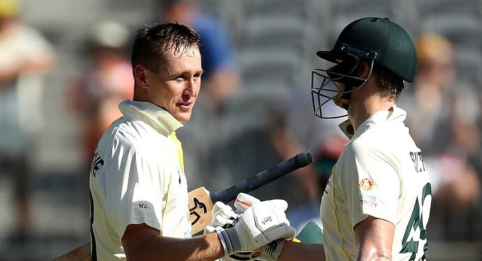 Labuschagne, Smith, Khawaja shine to power hosts to 293/2 at the end of Day 1 1 Labuschagne, Smith, Khawaja shine to power hosts to 293/2 at the end of Day 1