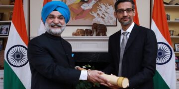 India’s envoy to US hands over Padma Bhushan to Sundar Pichai