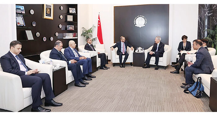 Sayyid Badr meets Singaporean Minister 1 Sayyid Badr meets Singaporean Minister