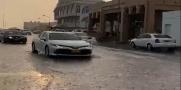 Heavy rain in Muscat Governorate this morning