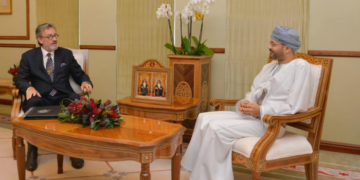 Sayyid Badr receives copy of credentials of Belgian Ambassador