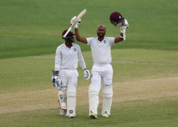 West Indies' Brathwaite hits ton after Labuschagne feat
