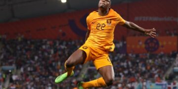 Dutch flier Dumfries dazzles ahead of Argentina showdown