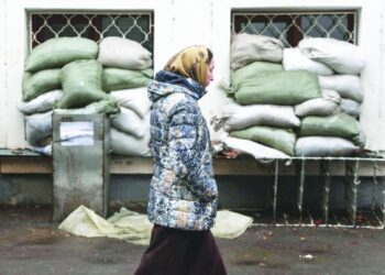 Russia shells eastern front