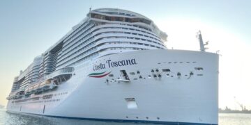 Italian Cruise Ship “Costa Toscana” anchors at Salalah Port