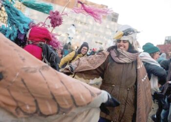 Activists dressed as birds and trees rally for nature at COP15 in Montreal
