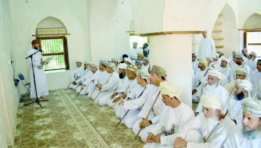 افتتاح مسجد العوينه الاثري بولاية وادي بني خالد 1 افتتاح مسجد العوينه الاثري بولاية وادي بني خالد
