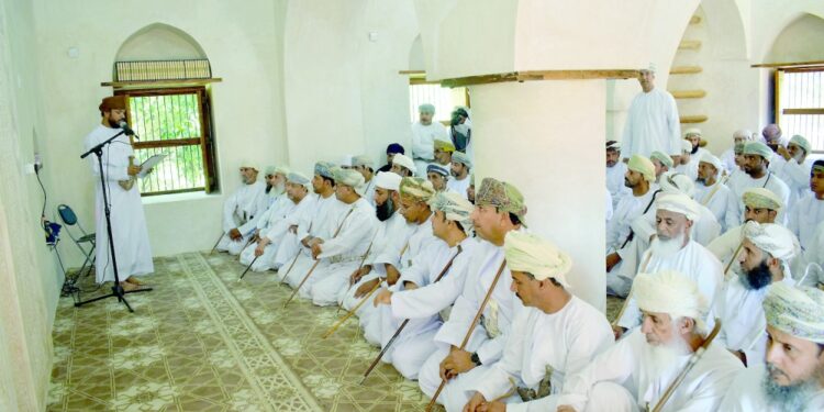 افتتاح مسجد العوينه الاثري بولاية وادي بني خالد