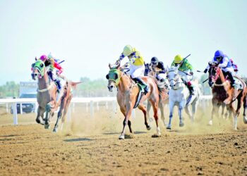 8 أشواط شهدها سباق نادي الخيل السلطاني التاسع بالرحبة