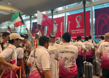 طلاب من مدرسة بلاط الشهداء الكويتية يصلون قطر بدعوة من سمو الشيخ تميم بن حمد آل ثاني أمير دولة قطر