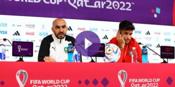 وقائع المؤتمر الصحفي لمنتخب المغرب قبل مواجهة إسبانيا
