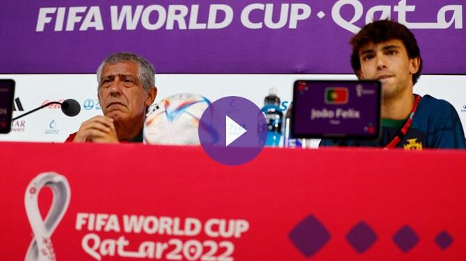 وقائع المؤتمر الصحفي للمنتخب البرتغالي قبل مواجهة المغرب