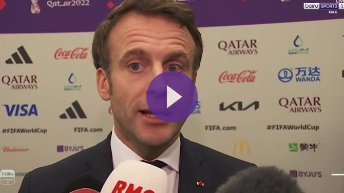 الرئيس الفرنسي ماكرون فخور بمنتخب بلاده ويشيد بتنظيم دولة قطر لكأس العالم