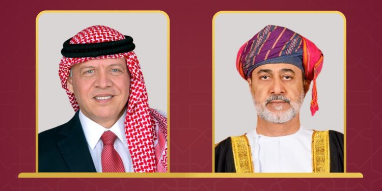 جلالة السلطان المعظم يجري اتصالا هاتفيا بأخيه ملك الأردن 1 جلالة السلطان المعظم يجري اتصالا هاتفيا بأخيه ملك الأردن