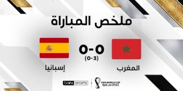 ملخص مباراة المغرب وإسبانيا | منتخب المغرب يسطر تأهلاً للتاريخ على حساب إسبانيا