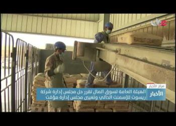الهيئة العامة لسوق المال تقرر حل مجلس إدارة شركة ريسوت للإسمنت الحالي وتعيين مجلس إدارة مؤقت
