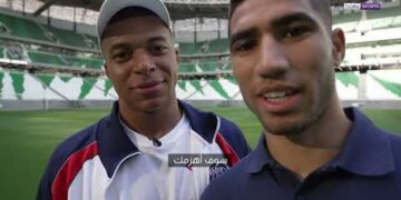 مبابي توقع مواجهة المغرب وحكيمي يرد عليه: سوف أهزمك