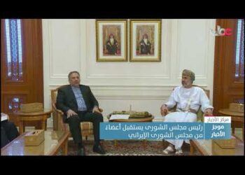 رئيس مجلس الشورى يستقبل أعضاء من مجلس الشورى الإيراني