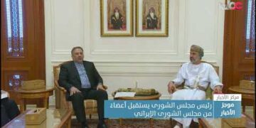 رئيس مجلس الشورى يستقبل أعضاء من مجلس الشورى الإيراني