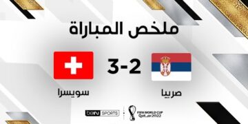 ملخص مباراة سويسرا وصربيا (3-2) – سويسرا تكمل عقد المتأهلين إلى ثمن النهائي