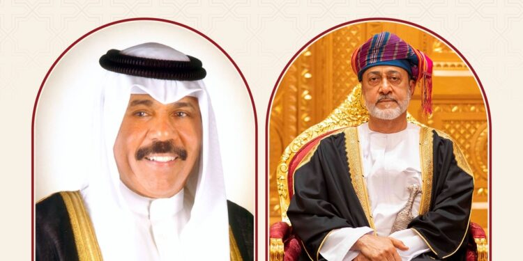 جلالة السلطان يتلقى برقية شكر جوابية من أمير الكويت