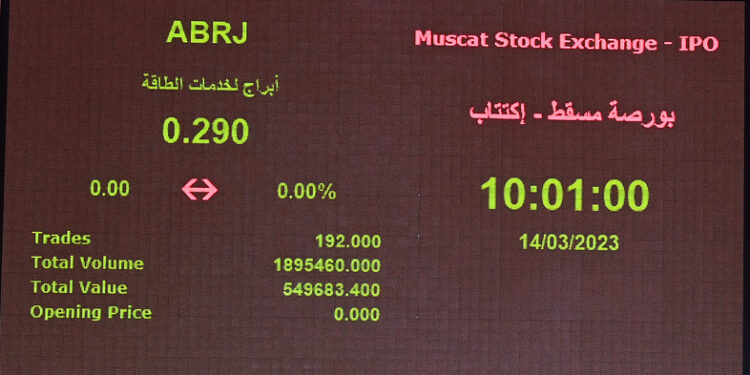 إدراج أسهم شركة “أبراج لخدمات الطاقة” في بورصة مسقط