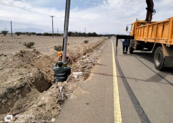 دائرة البلدية بالخابورة تكثف جهودها في إنارة الطرق بالولاية