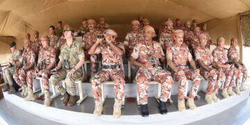 تنفيذ البيان العملي للتمرين العسكري العماني البريطاني المشترك (عاصفة الجبل ٢٠٢٣م)