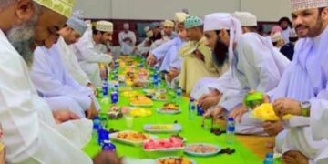 إفطار جماعي في مجلس حلة الحصن بولاية الخابورة